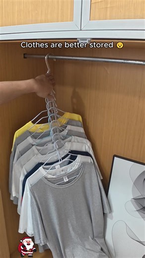 Need more closet space? This 9-slot hanger solves the problem instantly. #TikTokShopBlackFriday #roomimprovement #organizeyourroom #tinyhomehacks #lifeupgrades