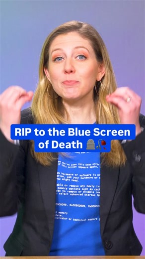 Among the tech we lost in 2025 is the iconic Windows blue screen, the giver of nightmares and destroyer of important term papers. @bridgetswidgets breaks it down. #windows #microsoft #errors #pc #computer | CNET