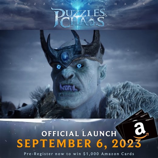 Puzzles & Chaos will launch globally on 🎯September 6th! 🎯 💥A once prosperous continent now lies frozen due to the accursed magic of the undead. The humans, dragons, and other magical creatures who once lived here perished, escaped, or were exiled to desolate lands. As a chosen warrior, you are expected to remove the frozen seal, awaken the dragon, and rebuild your homeland using your brilliant strategic talents.🧩 Don't miss out on this incredible opportunity ⏰ 👉Pre-register on Google Play S