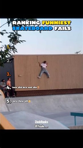 Ranking Funniest Skateboard Fails😎🙏