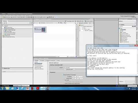 Wireless communication with Siemens PLC in TIA portal with WiFi network.