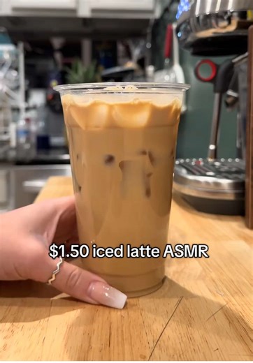 This is my daily drink and it takes me less than 5 minutes to make, tbh -Weigh & grind your beans (or weigh out ground coffee) for consistent results: I use 15g for blonde espresso but every roast is different -Add your syrup of choice to your cup -Brew your espresso (or use instant espresso) over the syrup & stir -Add your milk of choice: I use 1 cup of whole milk -Fill with ice & enjoy #coffeeathome #coffeerecipe #starbucksdrinks #homecoffee #coffeetiktok