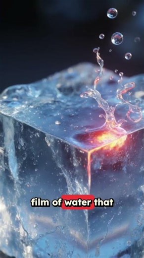 Why is ice slippery? #facts