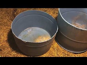 How to Make a Sheep Hay Feeder from a 55-gal Barrel
