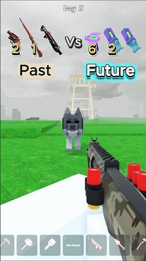 Past Vs Future Vs Wolf 🔫 99 nights in the forest #99nightintheforest #99nights #roblox