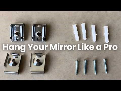 Mirror Mounting Clips | Secure Solution for Hanging Heavy Mirrors