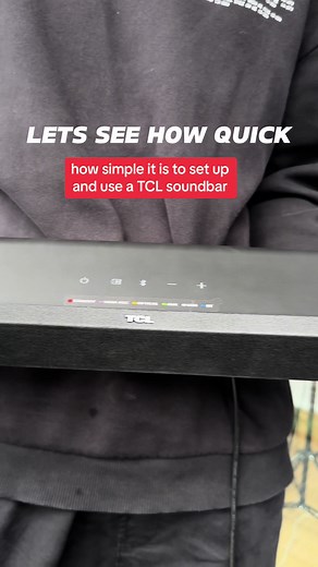 This TCL soundbar is the perfect companion to your smart TV👍🏽. It sounds great🔊, looks great 👀 and is so simple to get set-up!🤭 #tcl #techtok #soundbar