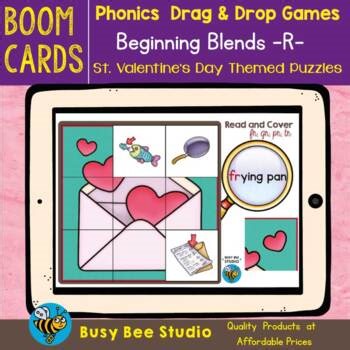 VALENTINES DAY R BLENDS HIDDEN PICTURES PHONICS ACTIVITIES FEBRUARY BOOM CARDS