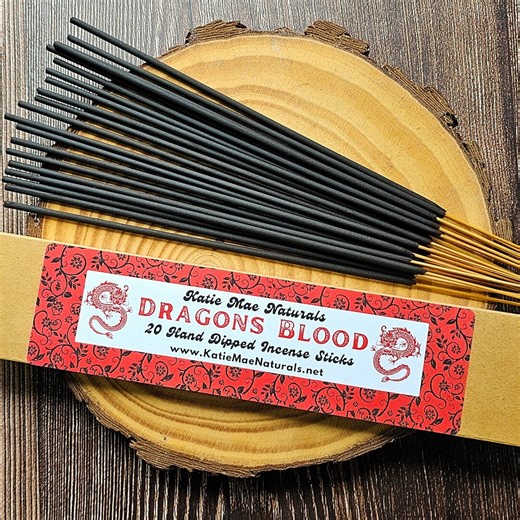 Dragons Blood Hand Dipped Incense Sticks - Pack of 20 - Etsy