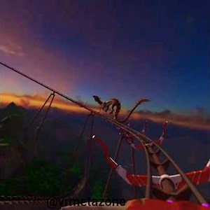 VR roller coaster around the Great Wall?#rollercoaster #dragon #vr