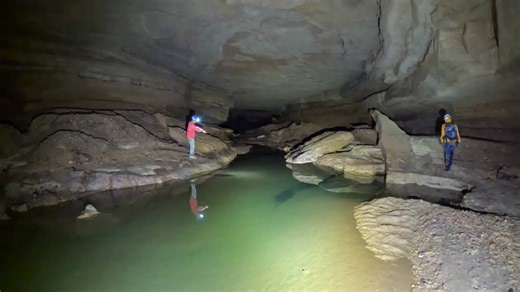 What Happens When You Drop 150 Feet Into a Black Hole… and Hear a River Moving Under the Rock