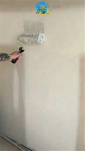 Professional Wall Primer Painting with Paint Roller | Smooth Interior Wall Finish