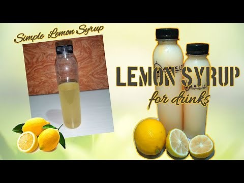 Homemade Lemon Syrup | Simple Lemon Syrup for Drinks (How to Make Lemon Syrup)