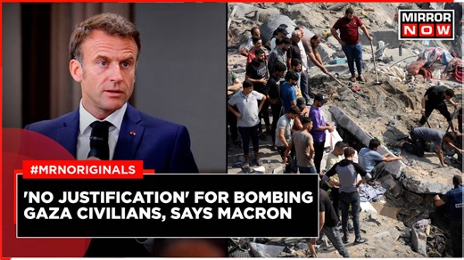 French President Macron Urges Israel To Stop Bombing Gaza, Says 'No Justification'
