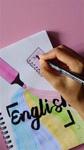 English front page design 🌷 #frontpage #coverpage #shorts