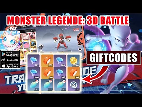 Monster Legende 3D Battle & All 6 Codes | 6 Giftcodes Monster Legende 3D Battle - How to Redeem Code