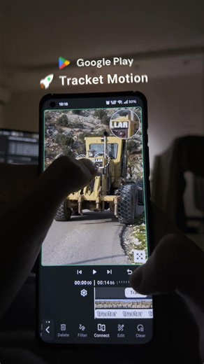 Testing my motion tracking video editor app for Android