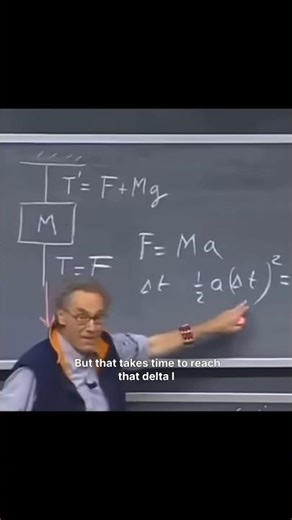 An object at rest stays at rest - Walter Lewin #shorts #physics