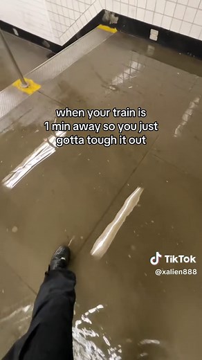 NYC Subway Floods Amidst Pouring Rain