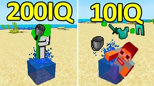 200IQ vs 10IQ Minecraft plays #14