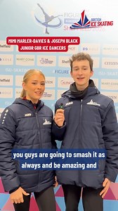 🇬🇧 Ice Dancers 🤝 Ice Dancers 🇬🇧 Some good luck from fellow GBR ice dancers to Lilah & Lewis and Phebe & James - taking to the ice very soon for the Rhythm Dance at the ISU Figure Skating European Championships on home soil in Sheffield! Don’t miss it - details on how to watch live: https://www.iceskating.org.uk/post/isu-figure-skating-european-championships-2026-everything-you-need-to-know | British Ice Skating