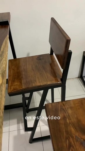 256K views · 4.2K reactions | Sillas altas estilo industrial 蝹‍ #muebles #metalymadera #estiloindustrial #sillas #amueblarte | AMueblArte | Facebook