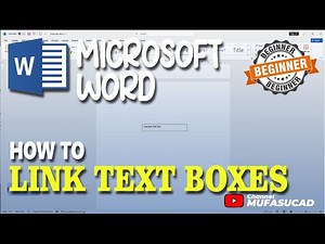 Microsoft Word How To Link Text Boxes
