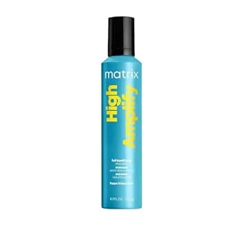 Matrix High Amplify Foam Volumizer Full Bodifying Mousse - Lightweight Lasting Volume, Thickening & Conditioning Shine, For Fine and Limp Hair, Salon Hair Styling, 8.3 Oz