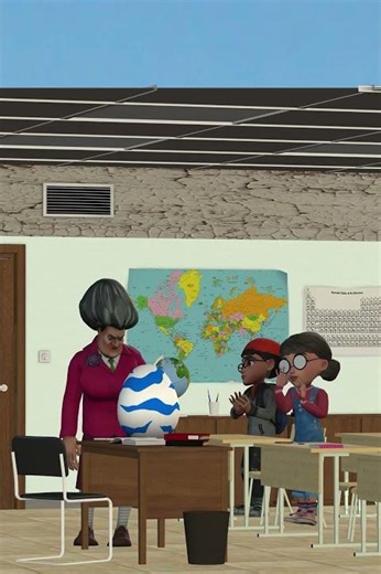 Kids PRANK Scary Teacher Miss T 😱😂 | Viral Animated Short