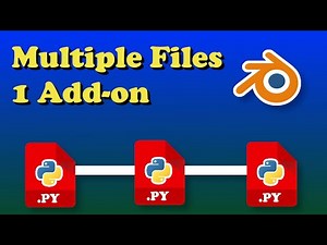 Create Blender Add-ons With Multiply Python Files
