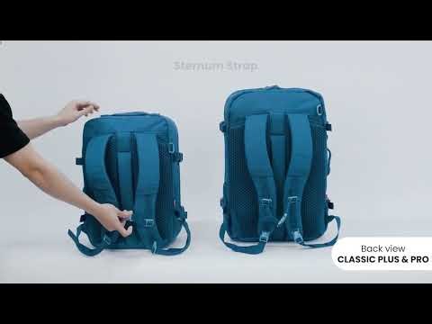CabinZero Classic Pro vs Classic Plus | 32L vs 42L Travel Backpack Comparison