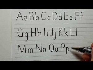 Print Handwriting for Beginners | How to Write in Print Handwriting Letters from A to Z