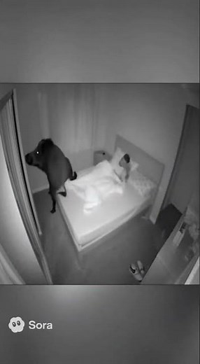 Terrifying Moment a Wild Boar Enters a Bedroom #funny #viral #funnyanimals