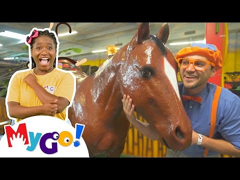 Blippi Explores Jungle Animals | Blippi Full Episodes | MyGo! Sign Language For Kids | ASL
