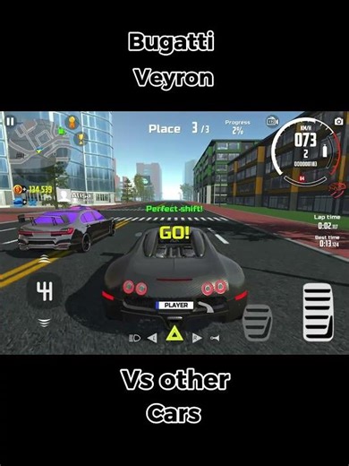 Bugatti veyron vs other cars ft, car simulator 2 #bugatti #veyron #carsimulator2 #shorts #viral