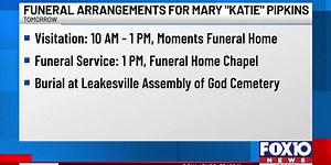 Funeral arrangements for Katie Pipkins, the EMS worker killed by drunk driver