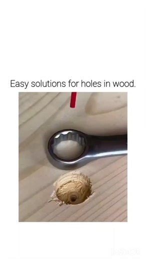 GLOBAL REEL HUB ™ on Instagram: "This X post features a 15-second video tutorial on repairing screw holes in wood by packing wood glue with a socket wrench, inserting a temporary screw, countersinking, and sealing with a plug, a practical hack for DIY woodworking that echoes techniques in peer-reviewed guides like those from the Woodworkers Guild of America. Posted on 30 December 2025 by @sitiwayyy , a casual tweeter with a bio focused on daily inspirations, the content has amassed 384,000 views