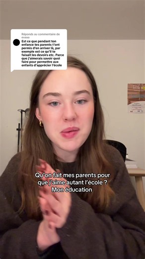 Mon éducation : pourquoi j'aime tant l'école ? Réponse à une question
