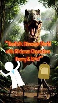 “Realistic Dinosaur World with Stickman Characters — Funny & Epic!” #nature