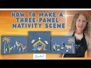 How to Make a Three-Panel Nativity Scene | Easy DIY Christmas Stencil Tutorial