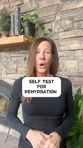 Self test for dehydration #health #selfcare | Leslie Sprinz