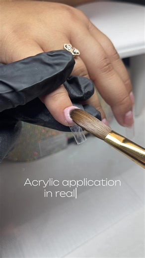 Real-Time Acrylic Application: Stunning Nail Art Tutorial