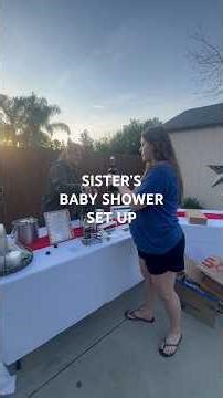 sister’s baby shower set up