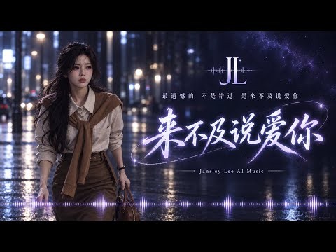 超好听中文歌曲｜等我终于想好，你却已经不需要了《来不及说爱你》｜Too Late to Say I Love You｜华语伤感情歌・Mandopop R&B｜Jansley Lee AI Music
