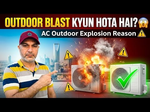Why Does AC Outdoor Unit Blast? | Real Reasons Behind AC Explosion ⚠️