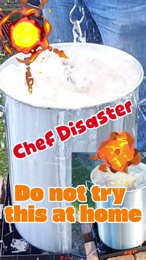 Chef Disaster mishap caught on camera #thanksgiving #cooking #fail
