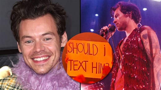 Harry Styles pauses concert to give dating advice to fan in the crowd