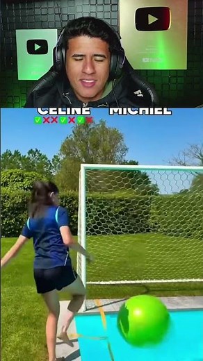 Celine in the insane pool challenge