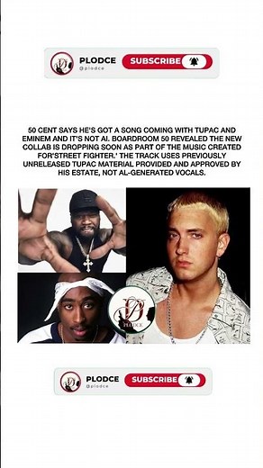 50 Cent, Eminem & 2Pac Collaboration Confirmed No AI, Says 50 😳#shorts