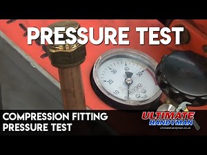 compression fitting pressure test